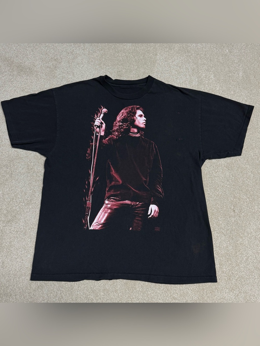 Vintage Jim Morrison Light My Fire T Shirt Men’s Large The Doors Band Rock Tour